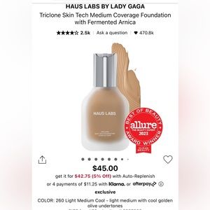 Haus Labs Triclone Skin Tech Foundation